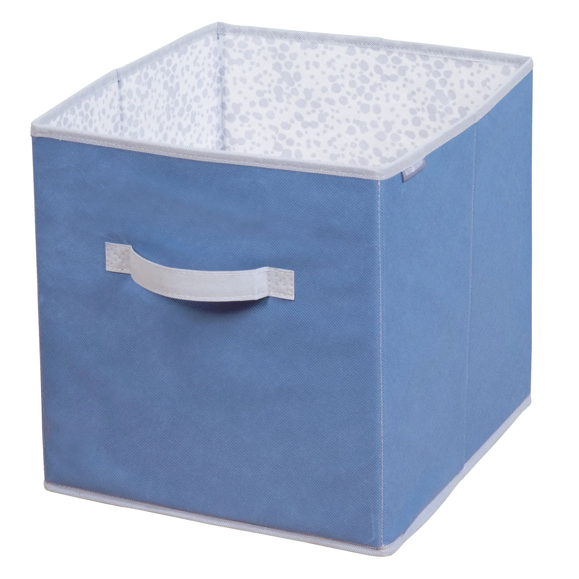 Foldable Clothes Storage Organizer Cube - Blue/Grey