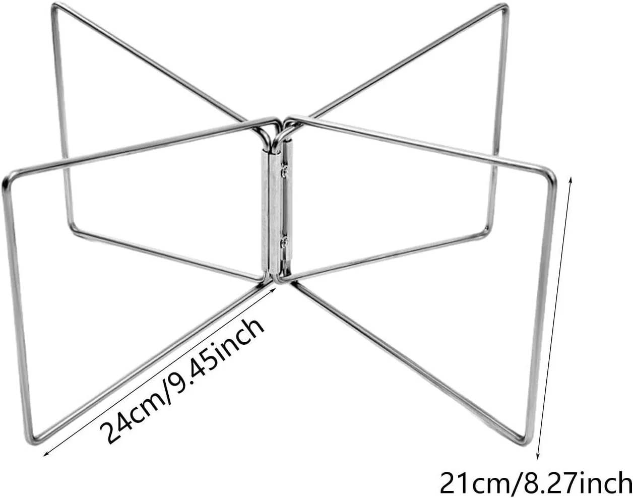 Foldable Cooler Stand Suitcase Rack Metal Stable Compact Portable Stainless Steel Ice Box Holder for Household Picnic Camping