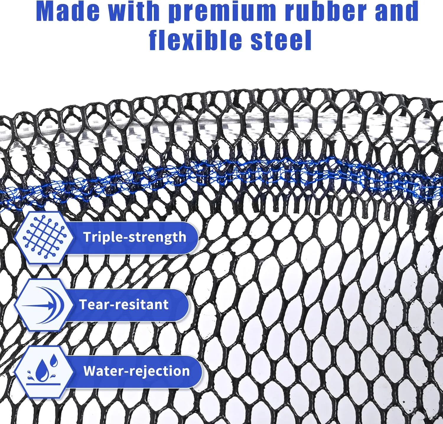 Foldable Fishing Net, Landing Fishing Pier Nets, Drop Net for Pulling Up Fish with Rope, Portable Bridge Fishing Net for Minnows, Crawfish, Shrimp