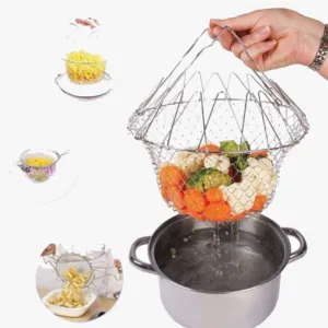 Foldable Fry Basket Kitchen Cooking Tool