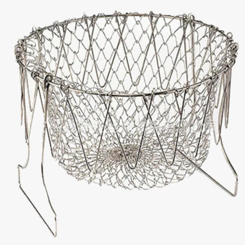 Foldable Fry Basket Kitchen Cooking Tool