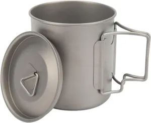 Foldable Handle Camping Coffee Mug, Portable Aluminum Alloy Outdoor Cooking Mug