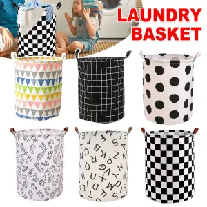 Foldable Laundry Basket Dirty Clothes Hamper Toy Storage Organizer Storage Bin