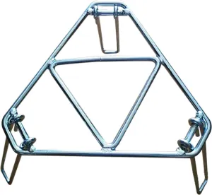 Foldable Outdoor Cooking Rack - Campfire Cooking Stand - Stainless Stee l Open Fire Camping Tripod Grill Accessories for Picnic Coffee Pots
