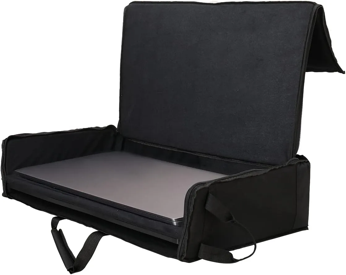 Foldable Padded Nylon Tote Carrying Case -Transport LCD Screens, Computers, Monitors & TVs Between 27" - 32" - Water Resistant - Shoulder Strap & Handle Options - Premium Quality