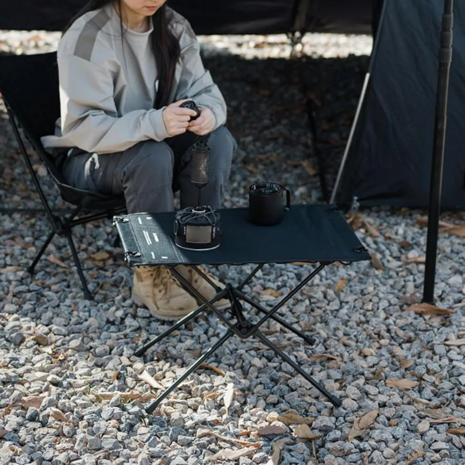 Foldable Picnic Tables for Outdoor | Portable Folding Camping Table | Adjustable Furniture for Fishing Picnic Beach, Lightweight Backpacking Accessories for Catering Buffet at Garden