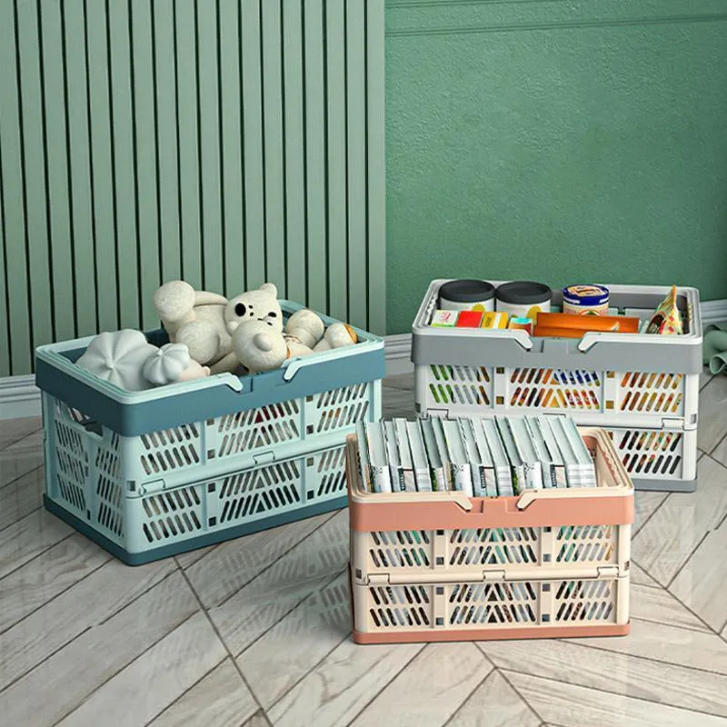Foldable Portable Picnic Basket Lightweight Storage Basket for Outdoor Use