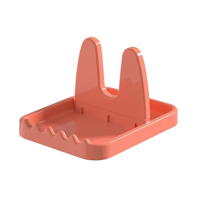 Foldable Pot Lid Rack Plastic Spoon Holder Stand Kitchen Supplies Organizer