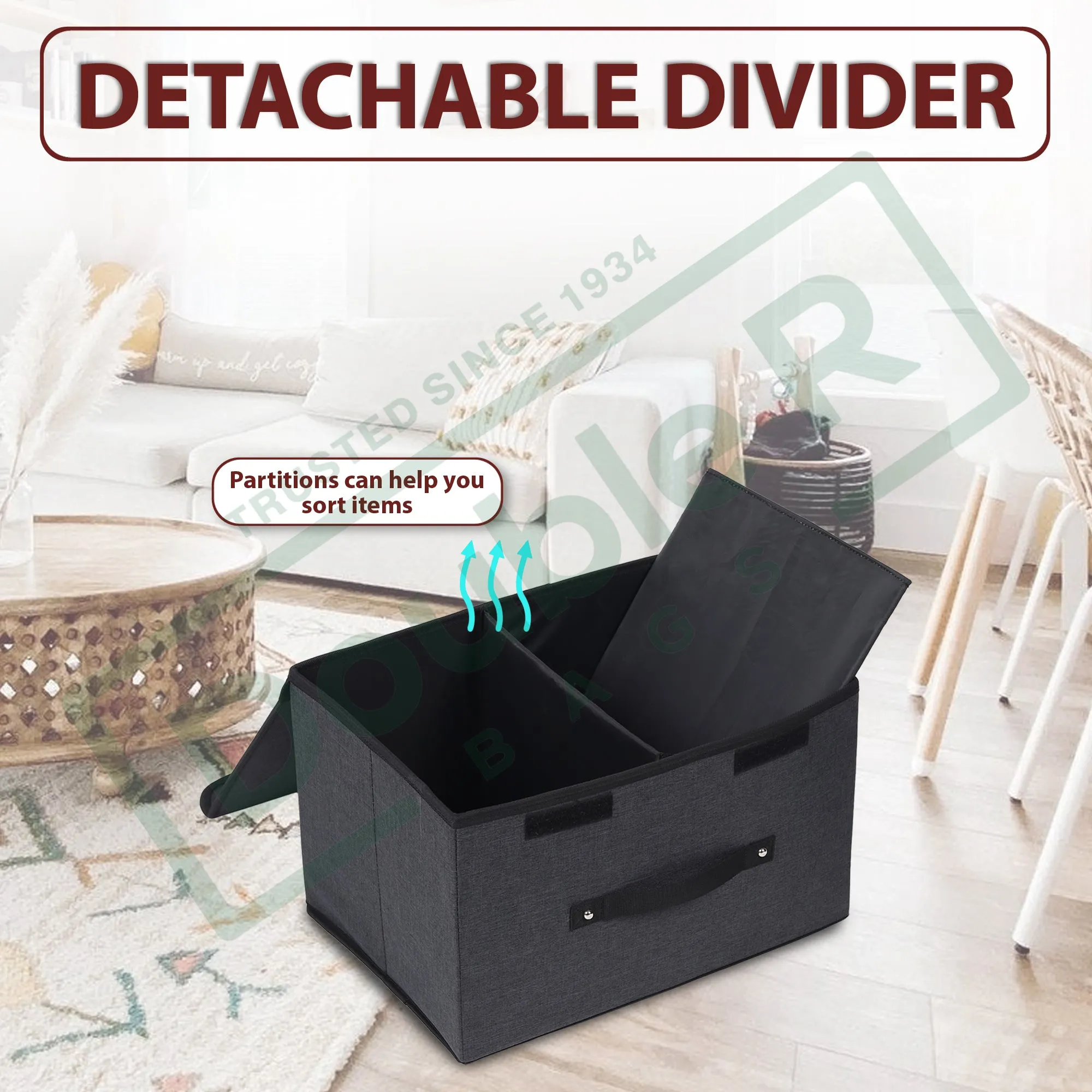 Foldable Rectangular Stackable Storage Bins/Closet Organizer