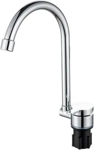 Foldable RV Faucet Universal for Car Caravan RV 360° Rotation Cold & Hot Water Mixer Water Tap