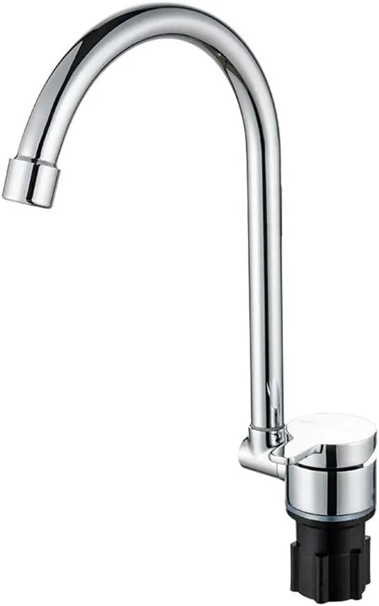 Foldable RV Faucet Universal for Car Caravan RV 360° Rotation Cold & Hot Water Mixer Water Tap
