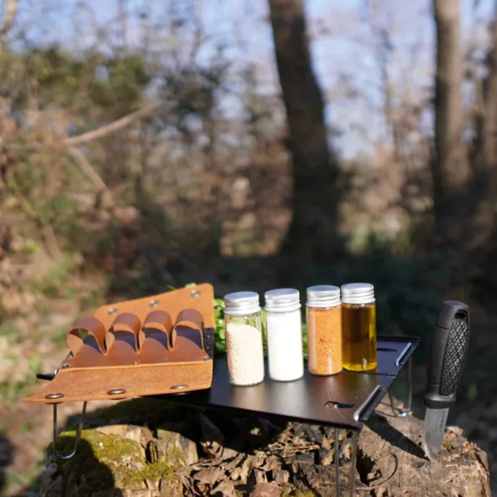 Foldable Spice Jar Storage Bag - Portable Condiment Container Holder