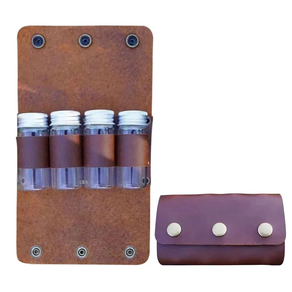 Foldable Spice Jar Storage Bag - Portable Condiment Container Holder