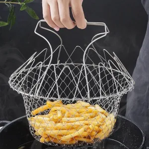 Foldable Steam Fry Strainer - Multifunctional Cooking Tool