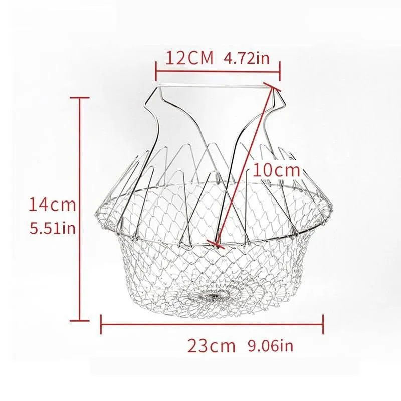 Foldable Steam Fry Strainer - Multifunctional Cooking Tool