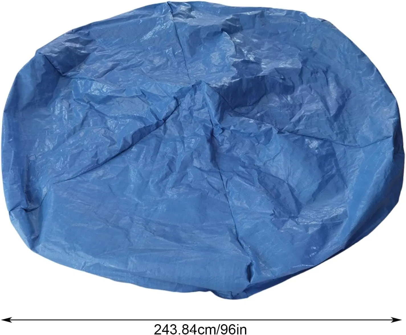 Foldable Sunshade, UV Resistant Trampoline, Dust-Proof Trampoline, Space-Saving Protection, Blue Trampoline Shade, User-Friendly for Playgrounds