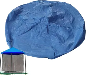 Foldable Sunshade, UV Resistant Trampoline, Dust-Proof Trampoline, Space-Saving Protection, Blue Trampoline Shade, User-Friendly for Playgrounds