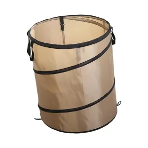 Foldable Trash Bin for Camping and Outdoor Use, M Light Coffee