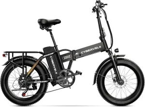 Folding Electric Bike for Adults – 1000W Motor, 20"x3" Fat Tire, 48V Removable Battery, All-Terrain E-Bike with 7-Speed, Front Suspension – Powerful Foldable Ebike for Commuter