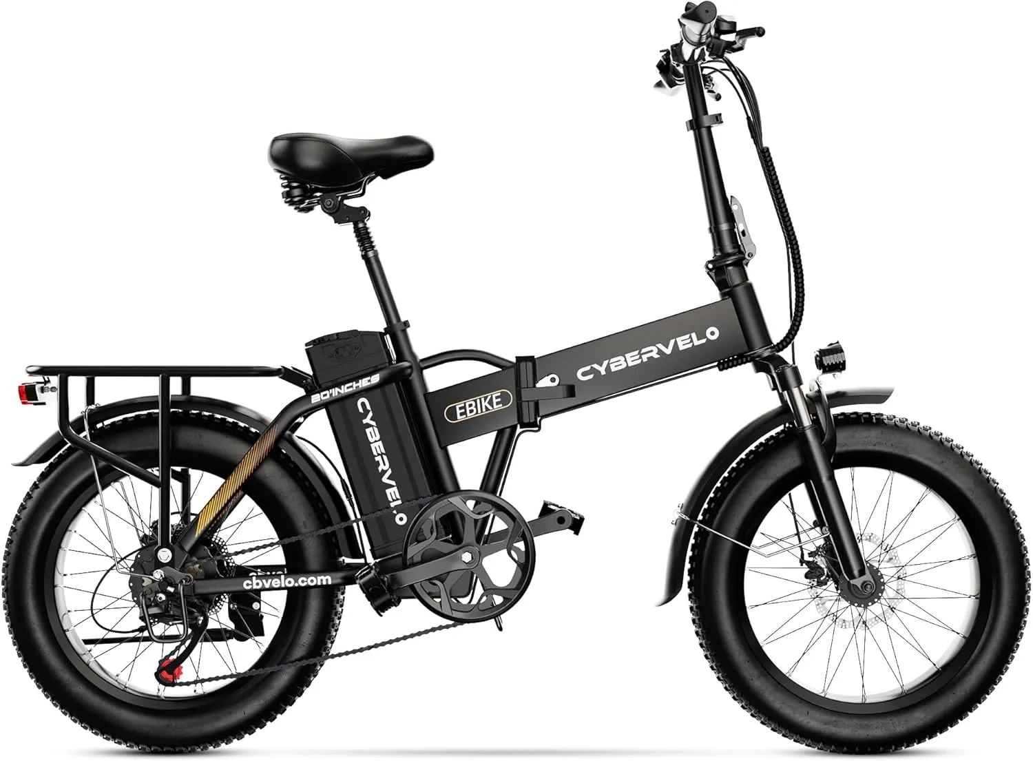 Folding Electric Bike for Adults – 1000W Motor, 20"x3" Fat Tire, 48V Removable Battery, All-Terrain E-Bike with 7-Speed, Front Suspension – Powerful Foldable Ebike for Commuter
