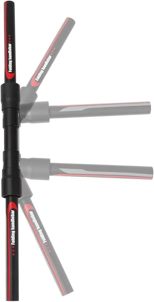 Folding Handlebars Folding Handlebar Black Red Aluminum Alloy 6061 Foldable Quick Release Mountain Scooter Handlebar Diy Replament sory