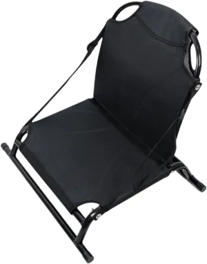 Folding Kayak Seat with Backrest Support Aluminum Tube and Mesh Cloth with Adjustable Straps Canoe Seat for Kayaking Rafting