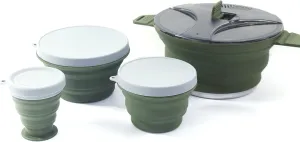 Folding Pot Set Portable Cooking Set Collapsible Cookwa Set Outdoor Camping Cookwa Set Compact