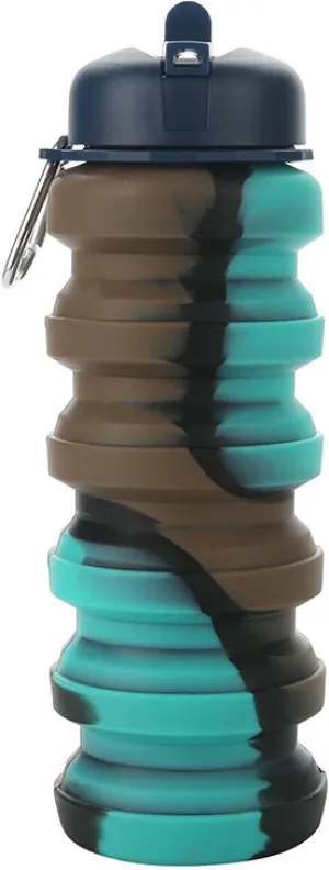 Food grade silicone folding water cup portable retractable drinking cup sports water bottle