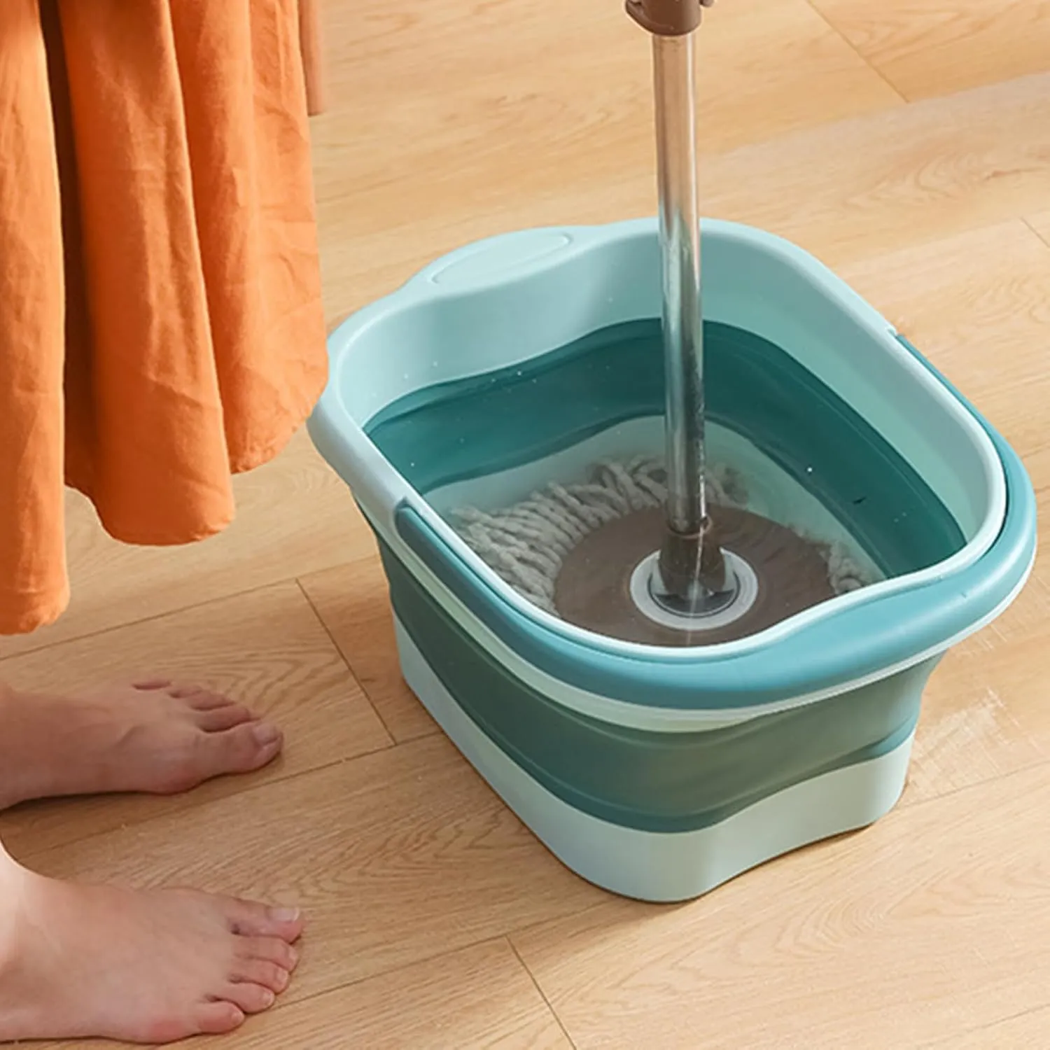 Foot Soak Bucket - Foldable Foot Spa Tub with Massaging Rollers, Foot Soaking Pedicure Barrel | Portable Home Feet Spa Bowl, Massaging Foot Soak Basin for Soaking Tired Feet Pedicure