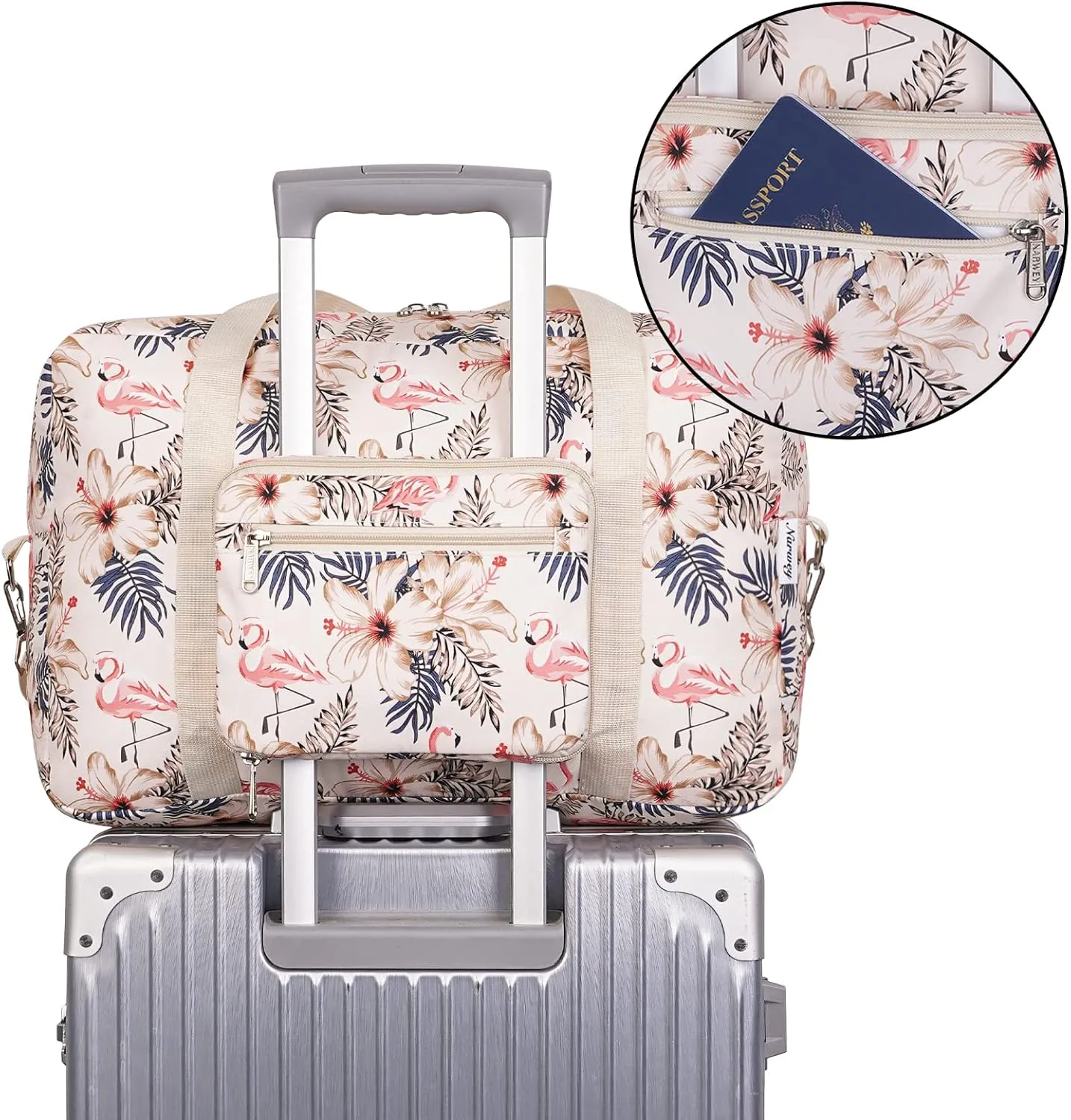 For Spirit Airlines Foldable Travel Duffel Bag Tote Carry on Luggage for Women and Girls