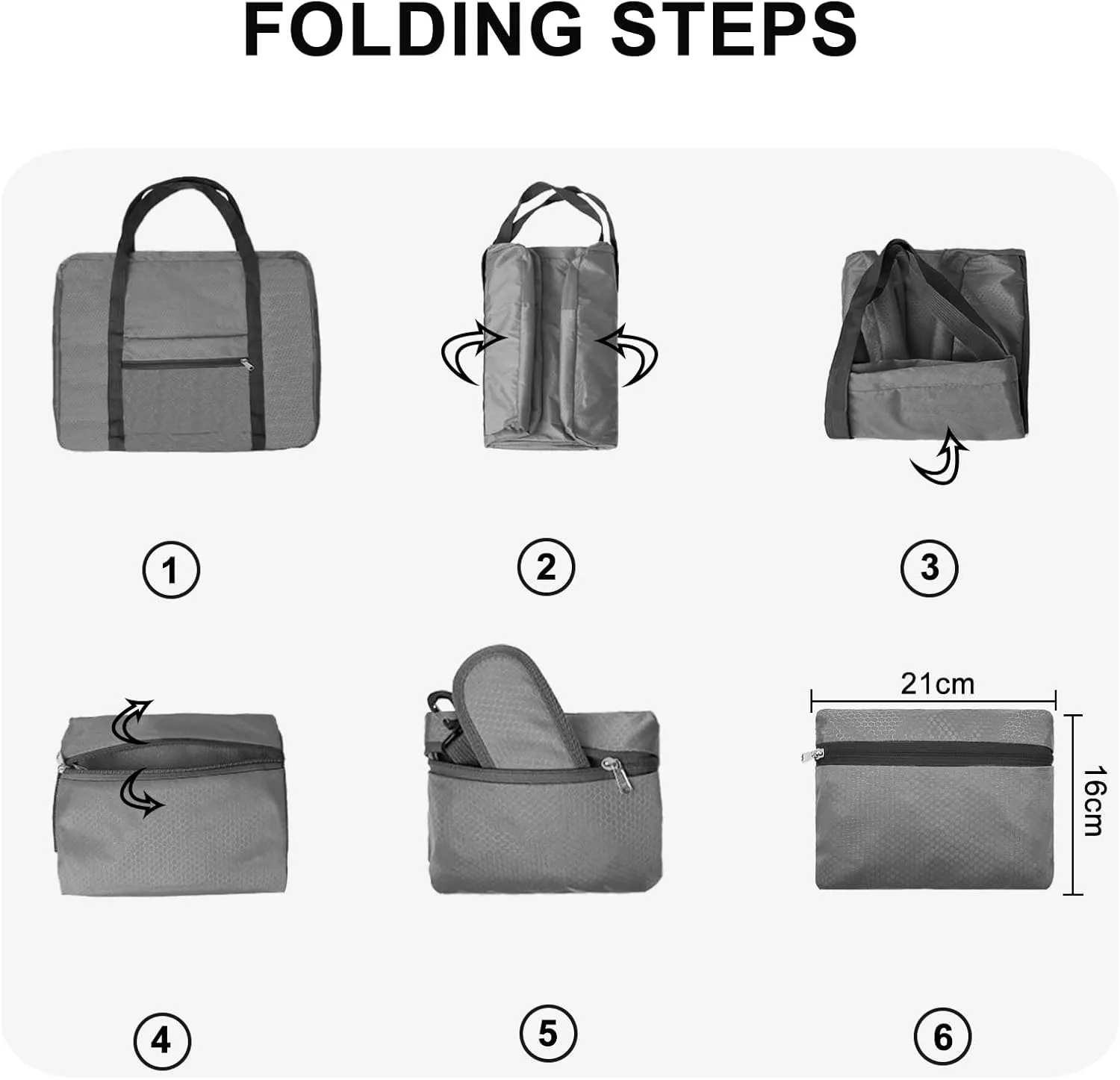 For Spirit Airlines Personal Item Bag 18x14x8 Foldable Carry on Bags for Airplanes Travel Duffel Bags for Women and Men
