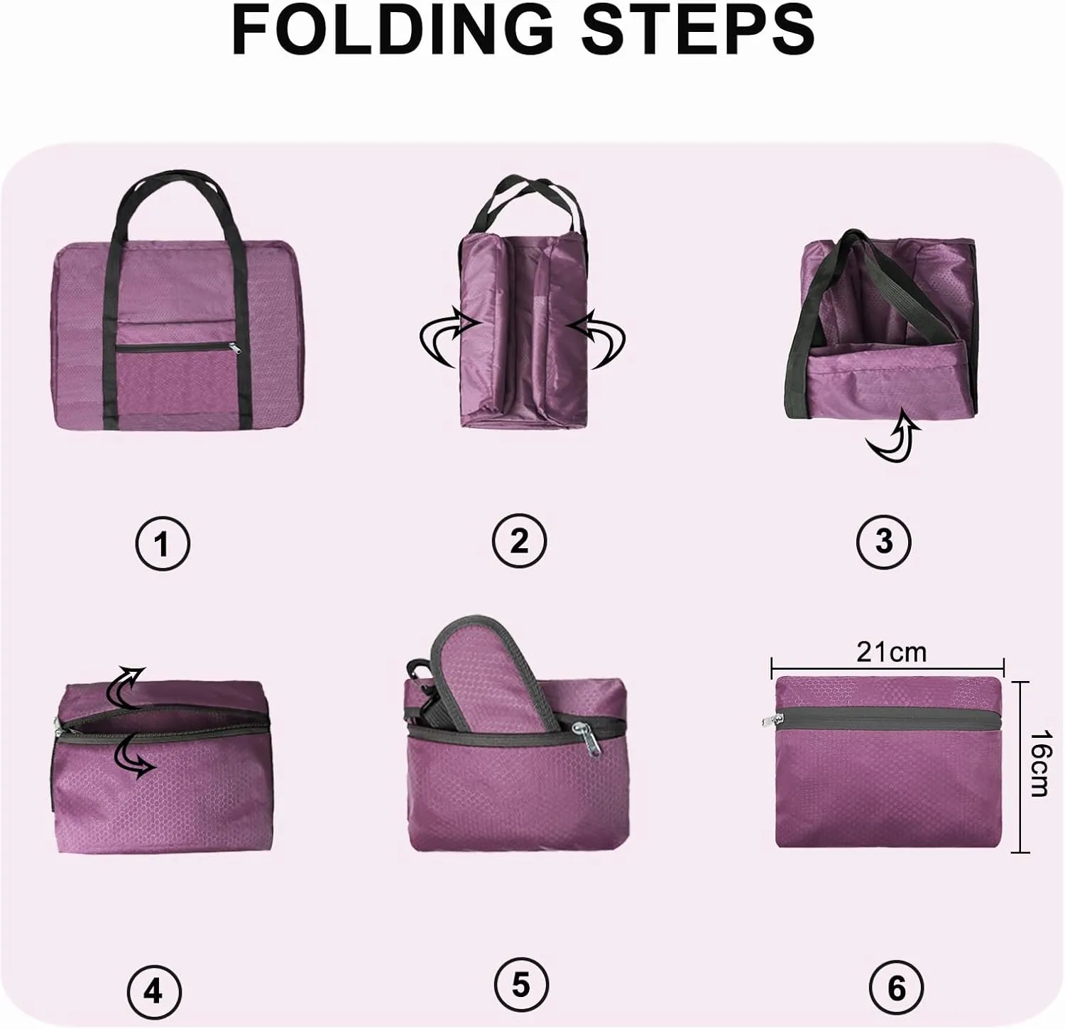 For Spirit Airlines Personal Item Bag 18x14x8 Foldable Carry on Bags for Airplanes Travel Duffel Bags for Women and Men