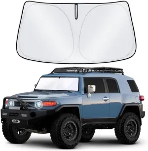for Toyota FJ Cruiser 2007-2021 Sun Shade Sunshade Windshield Accessories 240T Upgrade Foldable Sunshade Custom Windshield Sun Visor Blocks UV Rays