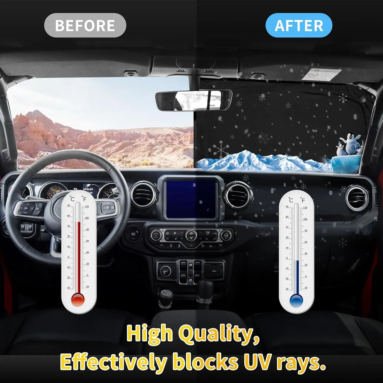 for Toyota Tacoma 2016-2023 2024 2025 Sun Shade Sunshade Windshield Cover - 4 Layers Front Window Shade Custom Fit Tacoma 2Dr 4Dr Pickup Sun Visor 240T Shade Blocks UV Rays Car Accessories