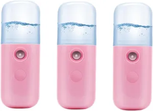 FRCOLOR 3pcs USB Charging Portable Nano Facial Sprayer Handheld Makeup Device Non- Design for Steamer for Hydration and Nourishment