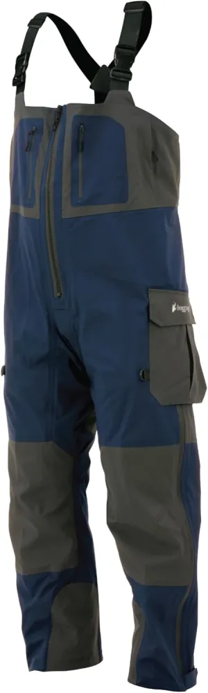 FROGG TOGGS Men's Pilot II Guide Waterproof Breathable Rain Bib, Large, Dust Blue/Slate
