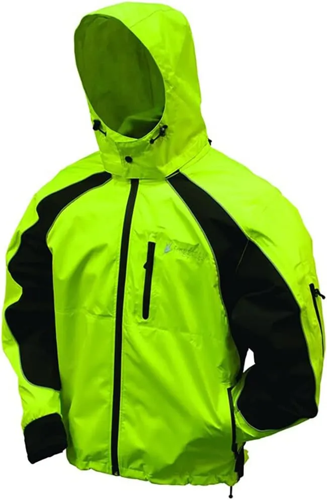 FROGG TOGGS Men's Toadz Kikker II High Visibility Reflective Waterproof Rain Jacket