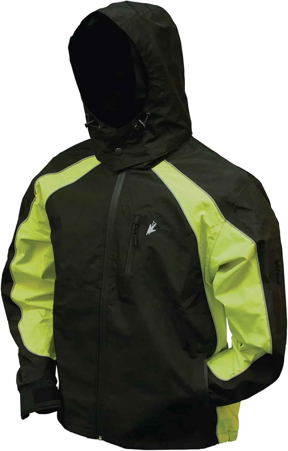 FROGG TOGGS Men's Toadz Kikker II High Visibility Reflective Waterproof Rain Jacket