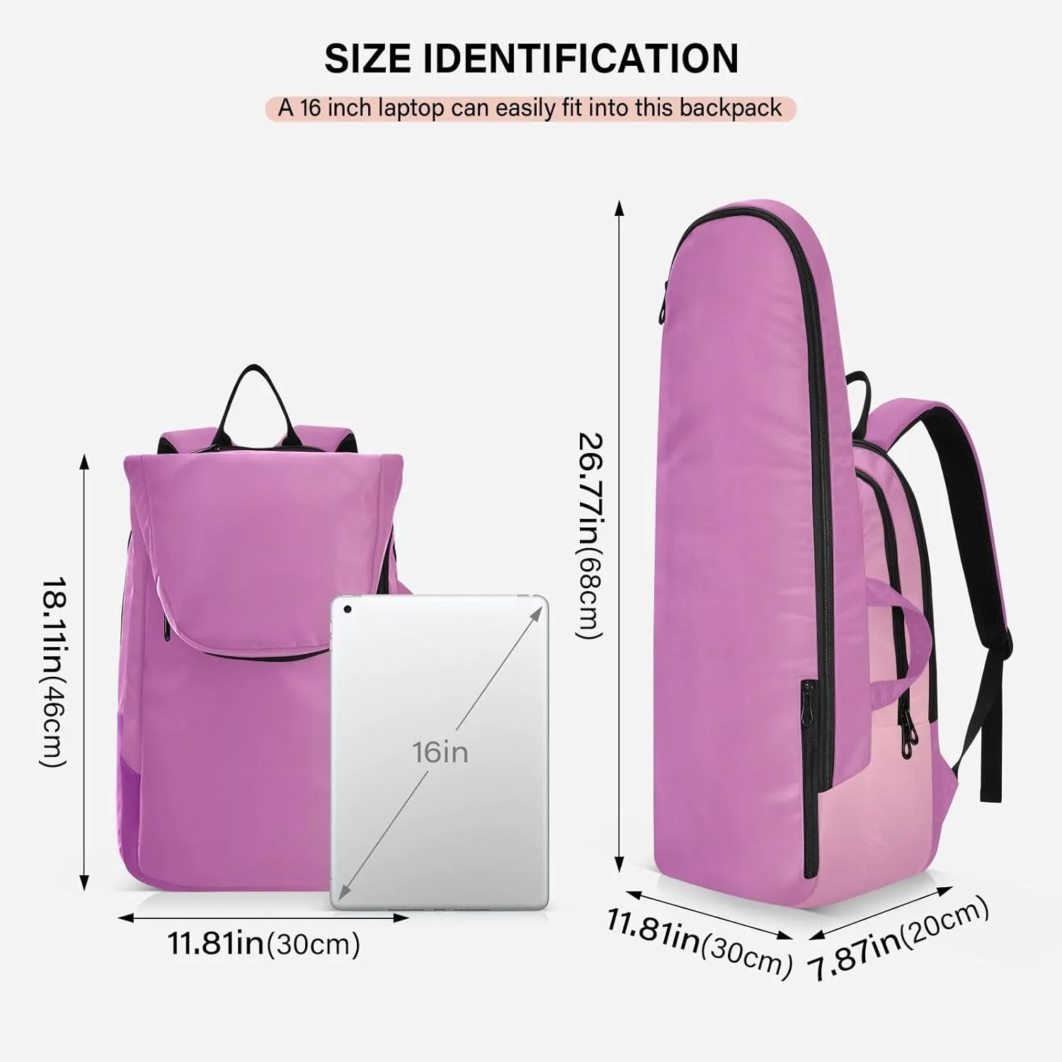 GAIGEO Racket Bag, Multiple Storage Compartments, Foldable Racket Pocket