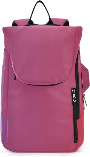 GAIGEO Silver Pink Glitter Tennis Racquet Bag, Multiple Storage Compartments, Foldable Racket Pocket