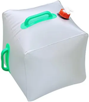 GANAZONO High Grade Polyethylene Pvc Portable Water Tank 20l Cube Water Bag Leak-proof Spigot for Outdoor Use