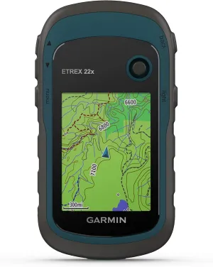 Garmin 010-02256-00 eTrex 22x, Rugged Handheld GPS Navigator, Black/Navy