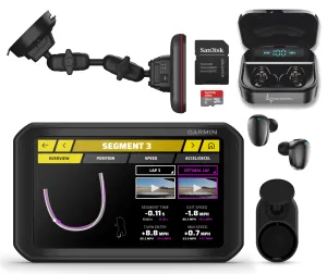 Garmin Catalyst, Driving Performance Optimizer for Motorsports and High Performance Driving, 6.95 inch with Wearable4U  Bundle
