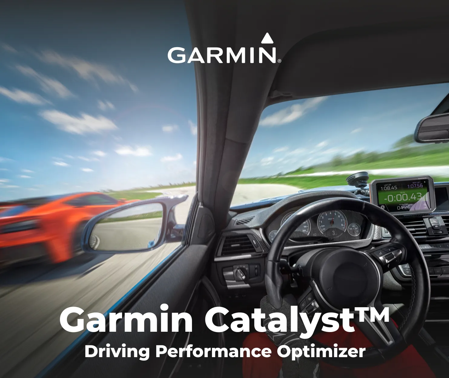 Garmin Catalyst, Driving Performance Optimizer for Motorsports and High Performance Driving, 6.95 inch with Wearable4U  Bundle