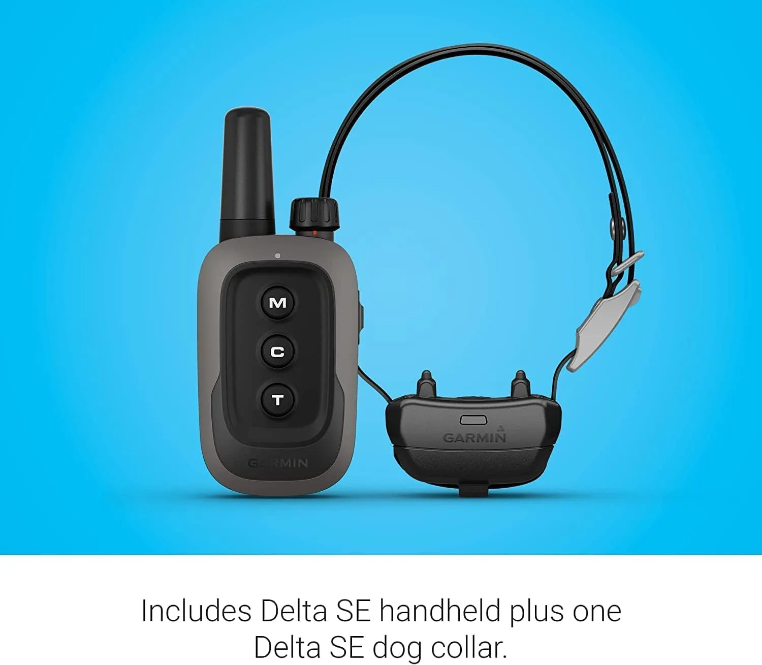 Garmin Delta SE Training Dog Collar Bundle - Water Resistant, Simple 3-Button Dog Training eCollar System with Handheld and Teacher's Pet Bumper & Power Bundle