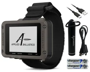 Garmin Foretrex 901 Wrist-mounted GPS Navigator, Ballistic Edition with AAA Batteries and Wearable4U Power Bank Bundle