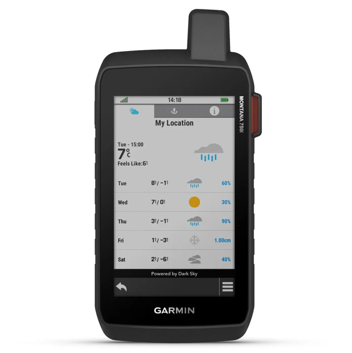 Garmin GPS Montana 750i Handheld with inReach and 8 Megapixel Camera