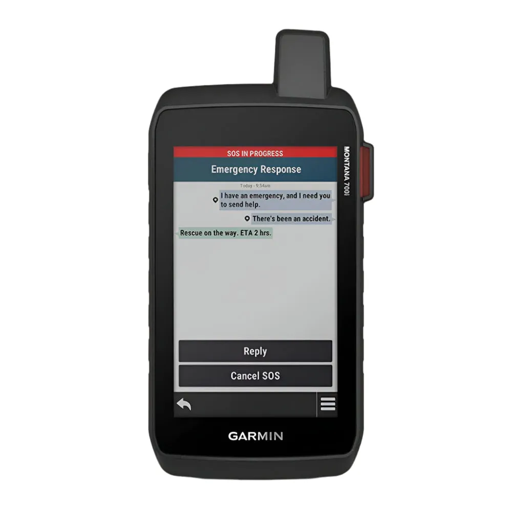 Garmin Montana 700i Built-in inReach Satellite Technology with Handheld Glove-Friendly Color Rugged GPS Touchscreen Navigator - 010-02347-10