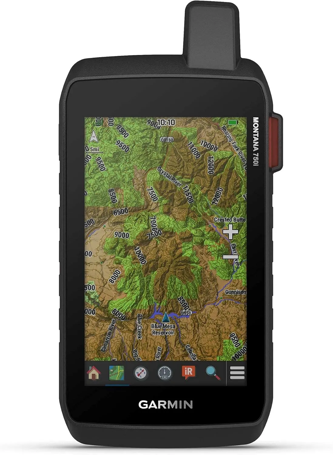 Garmin Montana 750i, Rugged Handheld GPS with Built-in inReach Satellite Technology and 8-megapixel Camera, Glove-Friendly 5"" Color Touchsreen (010-02347-00) (Renewed)