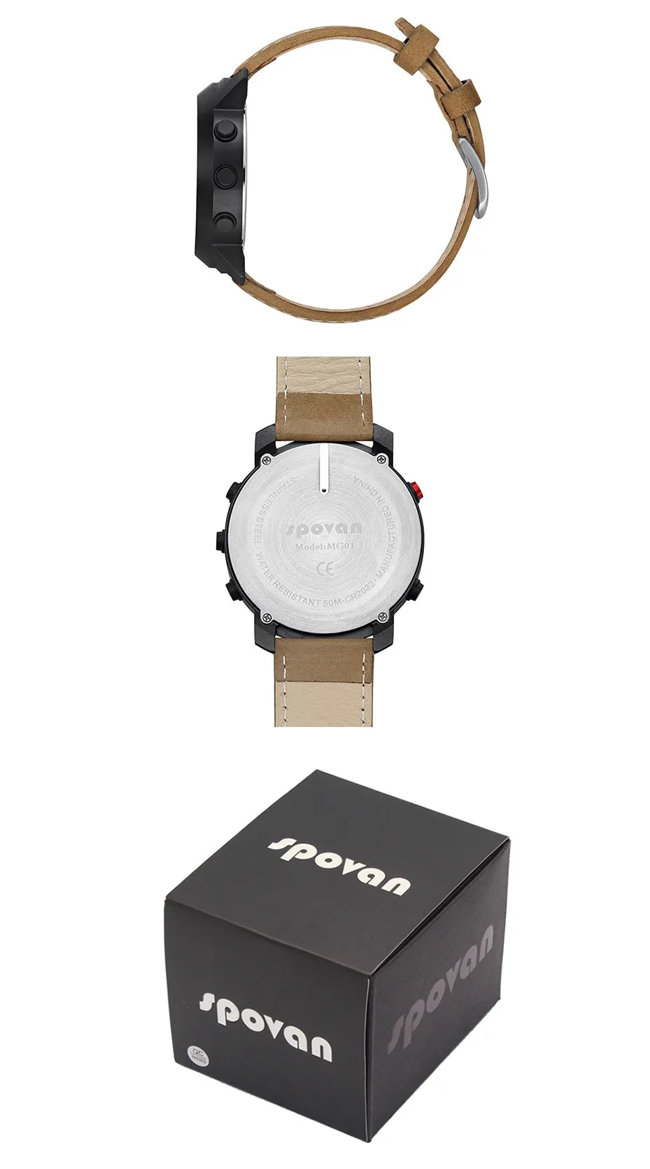 GENUINE LEATHER WATCH MEN S JEWELRY
